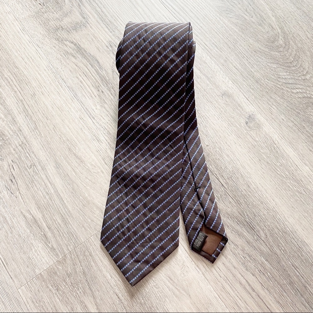 Mexx Black/Blue Striped 100% Silk Men's Tie